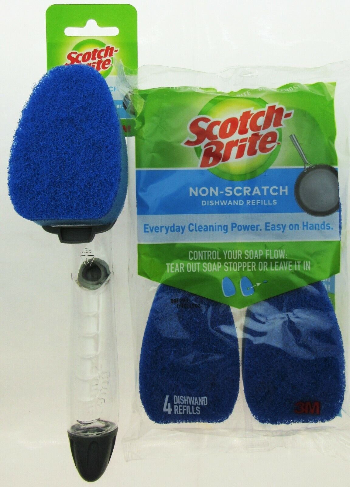 3M Scotch-Brite No Scratch Dishwand Scrubber Refill - 2 pack