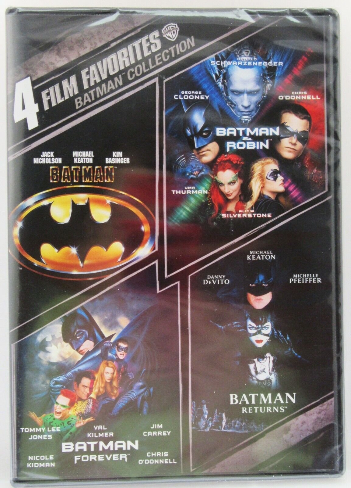 Batman 4 Movie Pack Keaton Nicholson Schwarzenegger