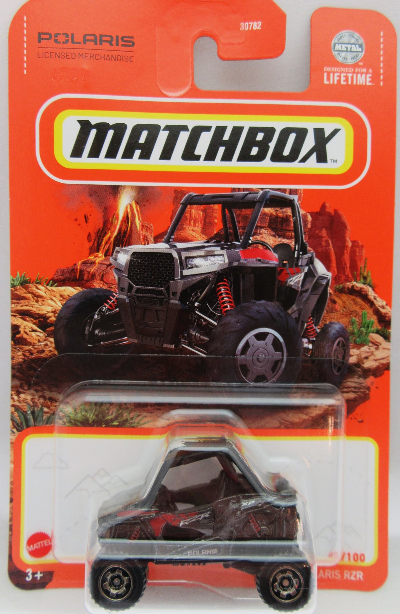 Polaris ~ RZR ~ Black ~ 1:64 Scale ~ Matchbox