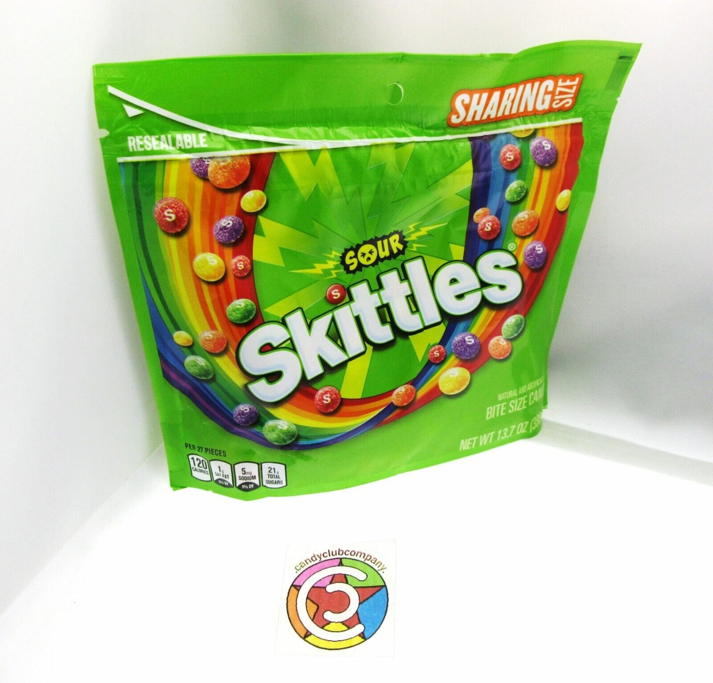 Sour Skittles®  Chewy Candy American Candies 13.7oz Resealable Bag