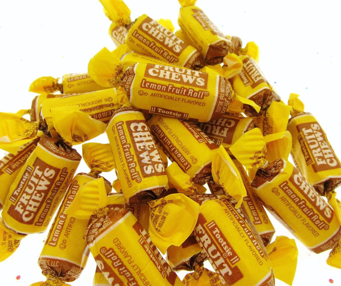 Tootsie Roll Lemon Half Pound 8oz Fruit Chews Candy