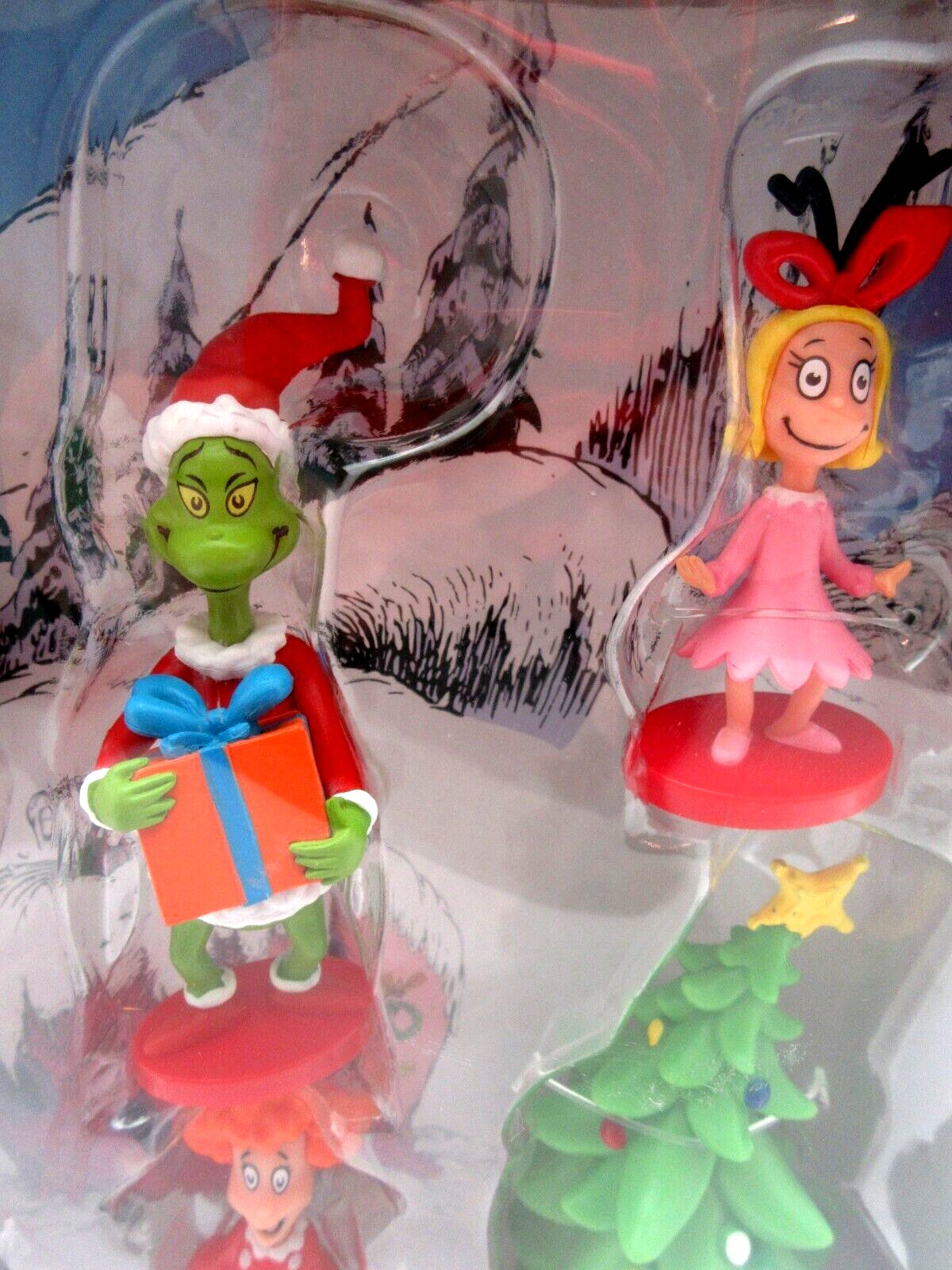 The Grinch 6 piece Christmas Collectable Figurines ~ Dr. Seuss