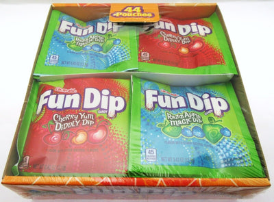 Fun Dip ~ Razz Apple Magic Dip and Cherry Yum Diddly Dip ~ 44 Pouches