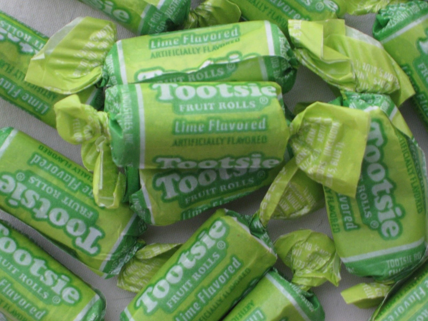 Tootsie Roll Lime Fruit Chews Candy Half Pound ~ 8oz