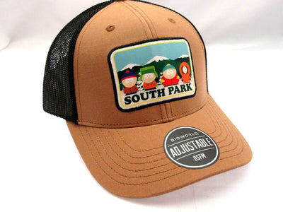 South Park Cap Headwear Vented Hat ~ Black & Tan Head ~ One Size