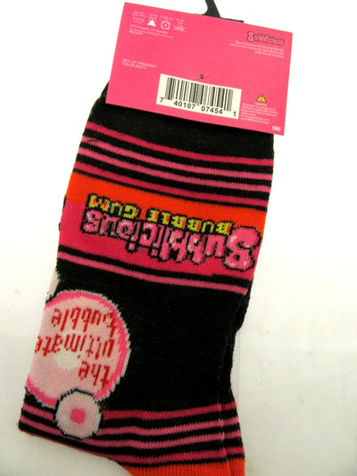 One Pair of Bubblicious Crew Socks for Men Shoe Sizes 6 - 12