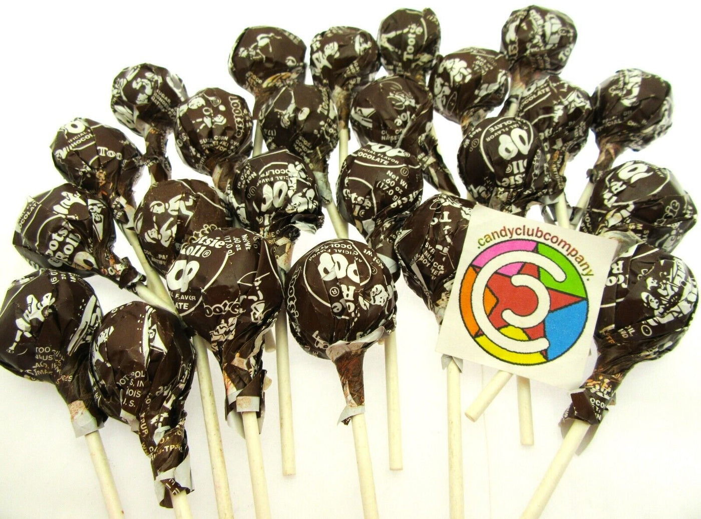 Tootsie Roll Chocolate Pops One Pound 16oz Suckers Chocolate Chews Candy Candies