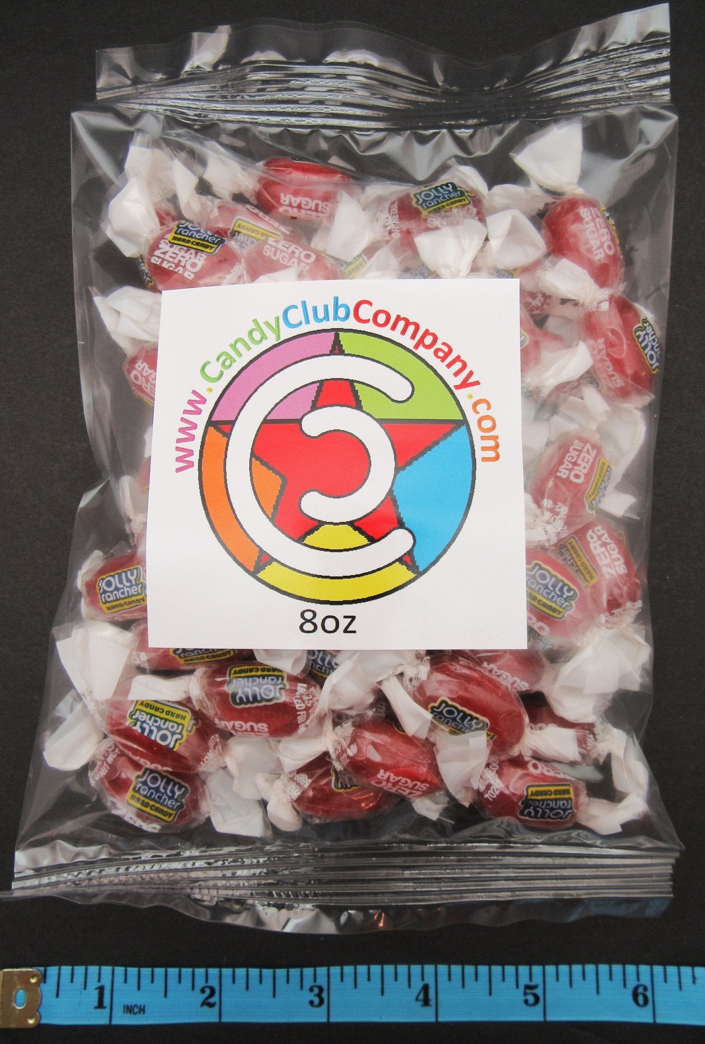 Jolly Rancher  ZERO SUGAR FREE Raspberry Rasberry 8oz Candy  Half Pound