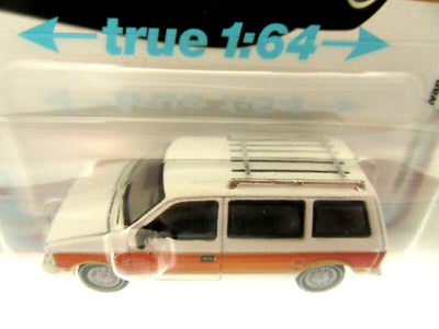 1985 Dodge Caravan~ White ~ Diecast Car ~ 1:64 ~ auto world