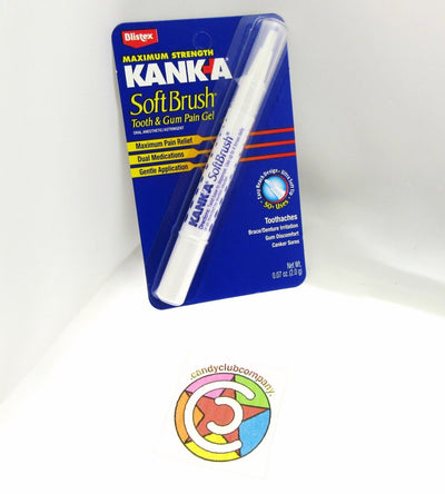 KANKA ~ Tooth & Gum Pain Gel ~ Canker Sore ~ Maximum Strength ~Soft Brush