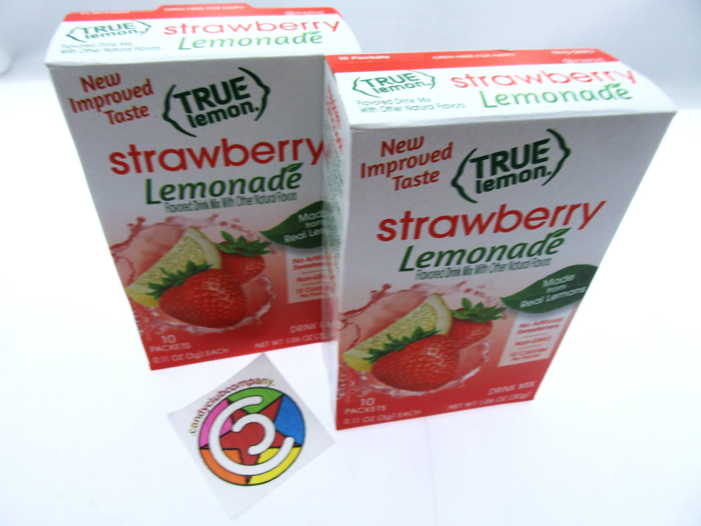 True Lemon ~ Strawberry Lemonade ~ Real Flavor From Real Fruit ~ Lot of 2