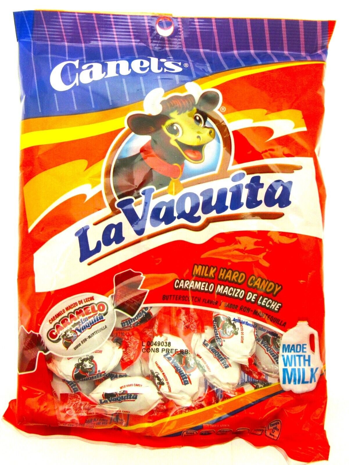 Canel's LaVaQuita Milk Hard Candy ~ Caramelo ~ 5oz (142g) Bag ~ Lot of 5