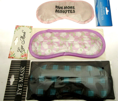 Floral, Plaid & Five More Minutes Eye Masks For Rest, Sleep, Meditation