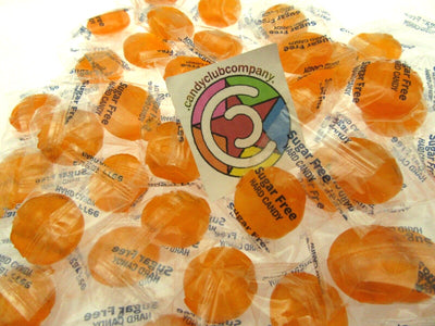 Coastal Bay Original Fat / SUGAR FREE 8oz Orange Fruit Flavor Hard Candy Candies