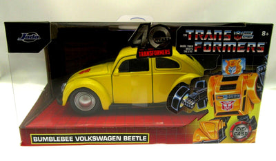 40 YEARS TRANSFORMERS Bumblebee Volkswagen Beetle ~ Metals Die Cast Autobot