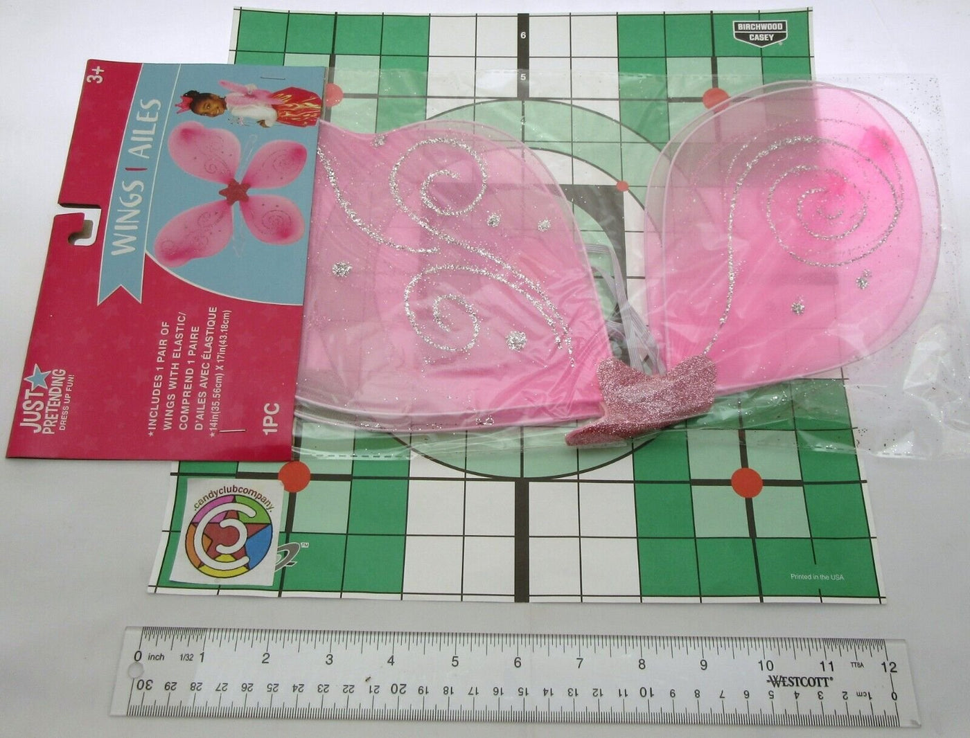 14"x 17" Fairy Wings ~ Pink ~ Dress Up Costume ~ Halloween or Play