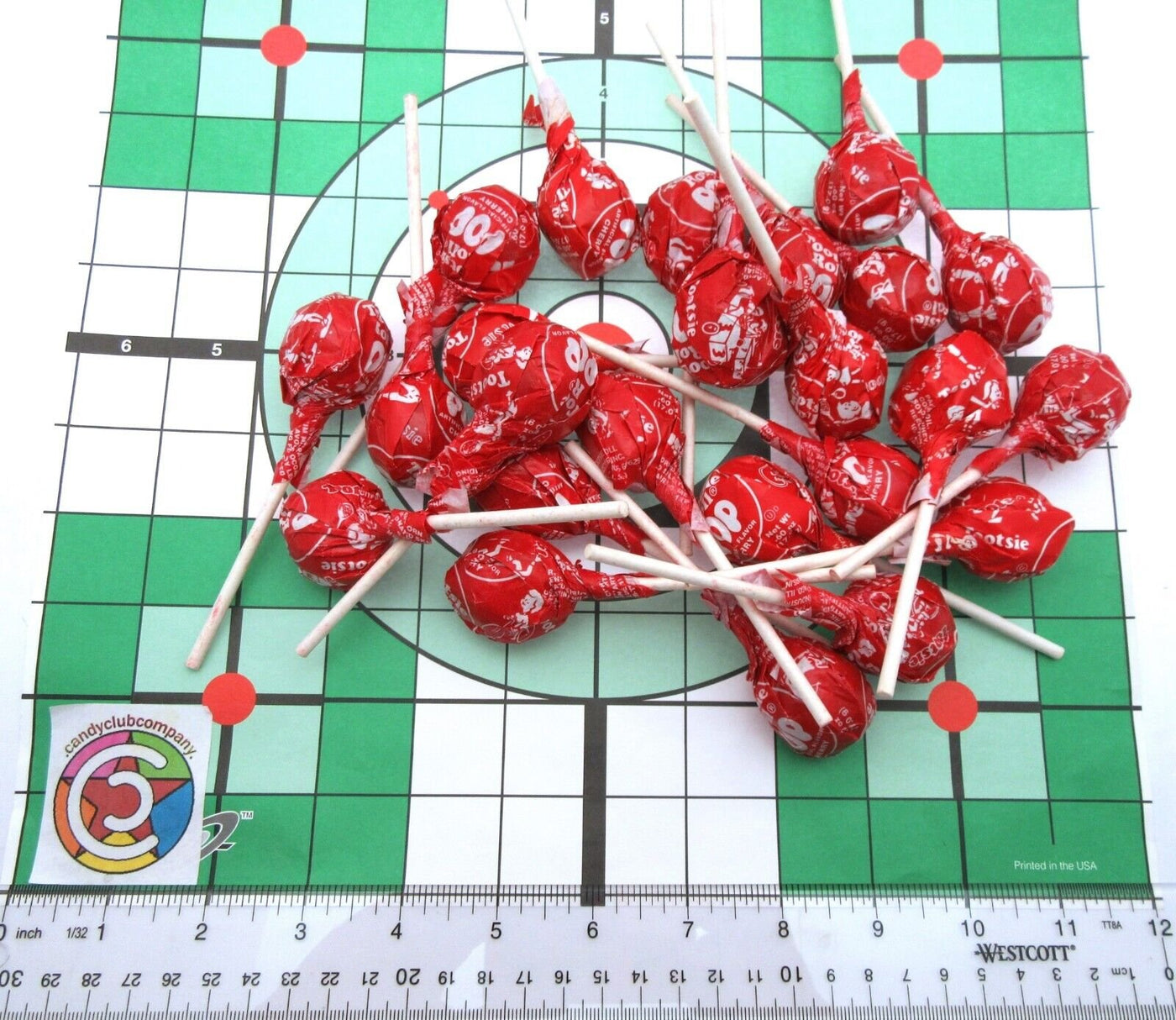 Tootsie Roll Cherry Pops One Pound 16oz Suckers Chocolate Chews Candy Candies