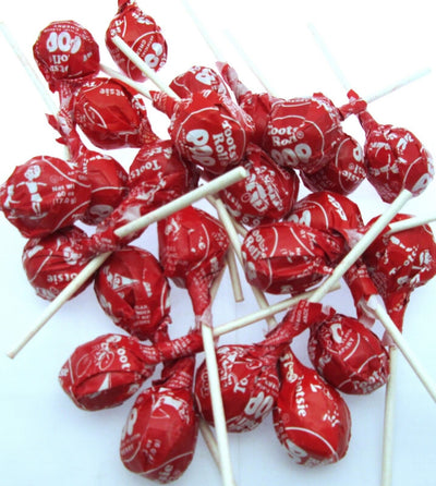 Tootsie Roll Cherry Pops One Pound 16oz Suckers Chocolate Chews Candy Candies