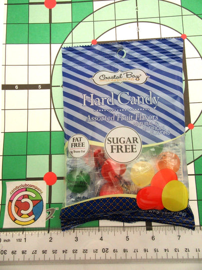 Assorted Fruit Sugar Free Coastal Bay Hard Candy 2.75oz bag Lot of 2 with banana