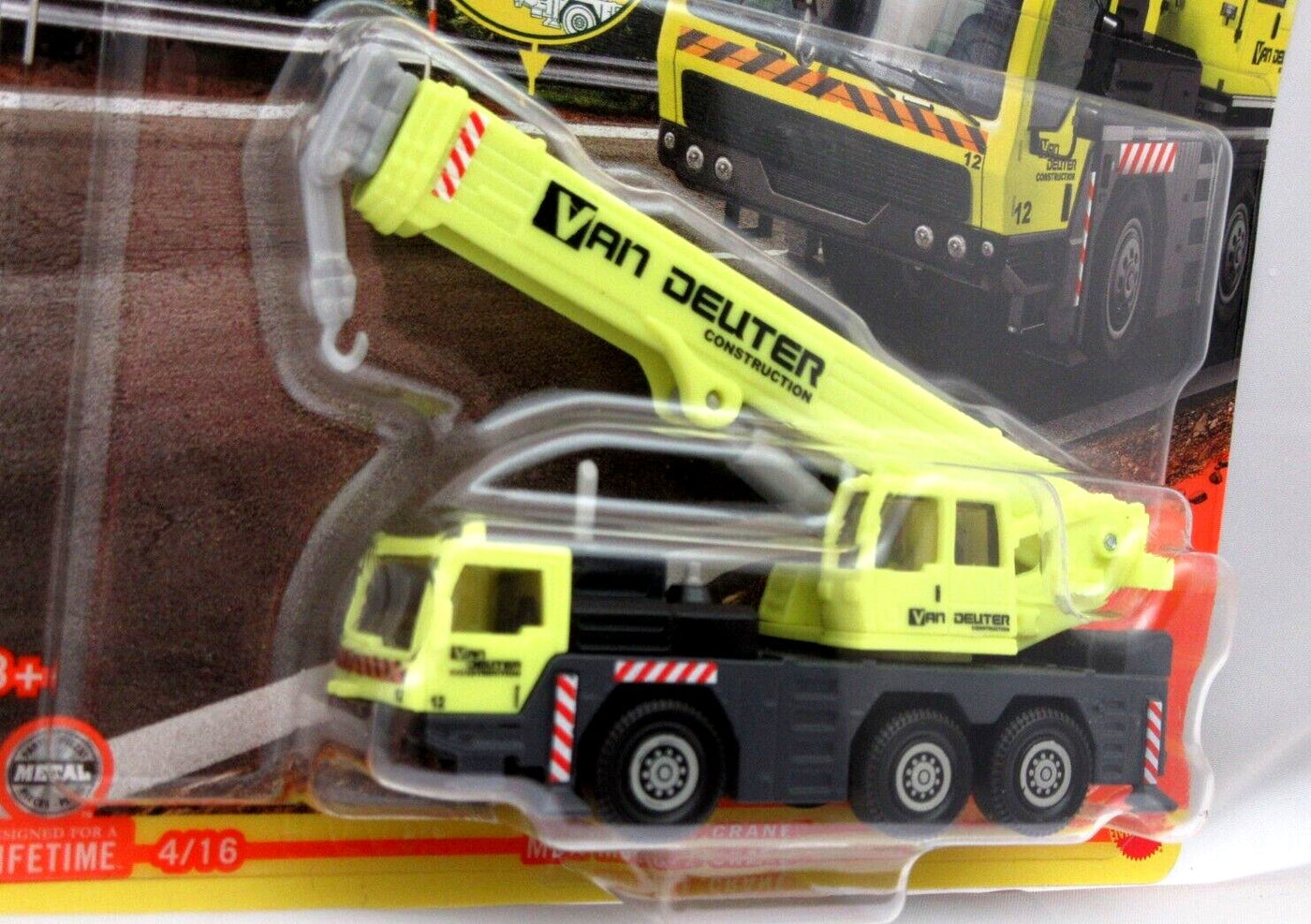 MBX Mobile Crane ~ Yellow ~ 1:64 Scale ~ Matchbox