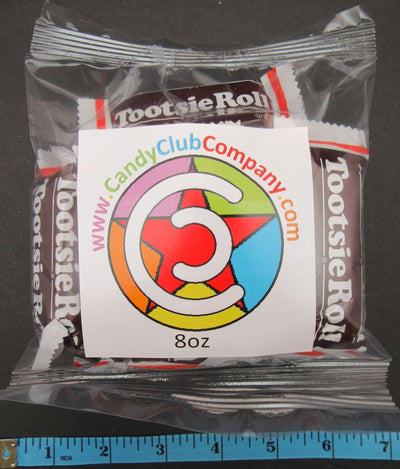 Tootsie Roll Large Chocolate Half Pound 8oz Rolls Chews Candy