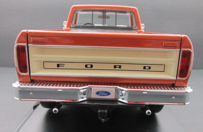 1979 Ford F150 Ranger Pick-up ~ Orange & Cream~  1:18 Die Cast Truck ~ Maisto