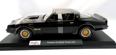 Pontiac Firebird Trans Am ~ Black & Gold  1:18 Metal Die Cast Car ~ Maisto