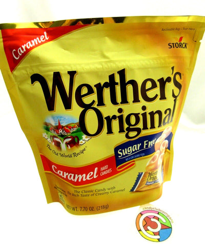 Werther's Sugar Free Original 7.70oz bag Hard Candy Candies Caramels Sweets