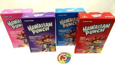 Hawaiian Punch 4 Box Variety ~ Sugar Free ~ Drink Mix ~ Lot of 4