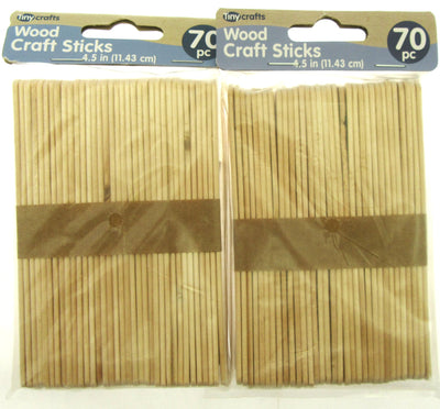 140 Wood Craft Sticks