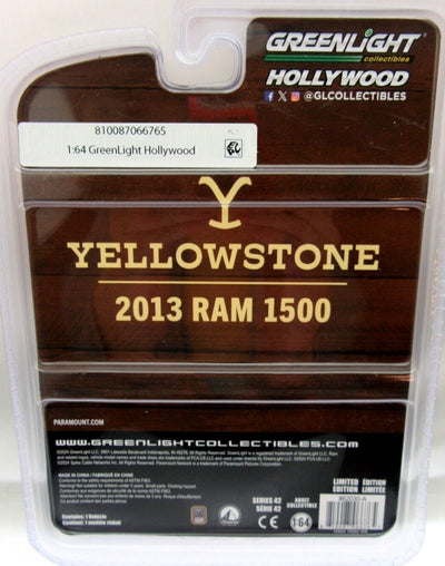 Greenlight Collectables Yellowstone Sheriff 2013 Ram 1500 Die Cast