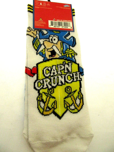 Two Pairs of Cap'N Crunch Ankle Socks Captain for Men Shoe Sizes 6 - 12