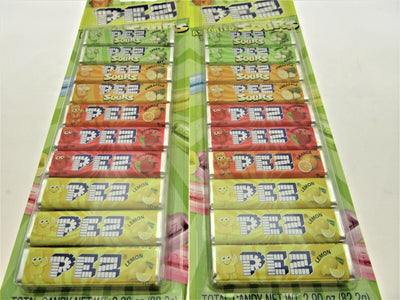 Pez ~ Assorted Fruit And Sours (A) ~ 10 pack 2.9oz ~ Lot of 2