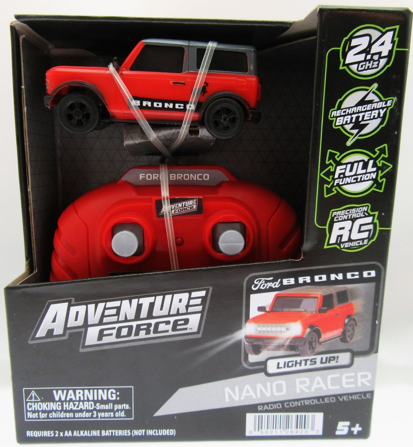 Nano Racer RC Car ~ Bronco ~ Red ~ Adventure Force ~ Radio Control Fun