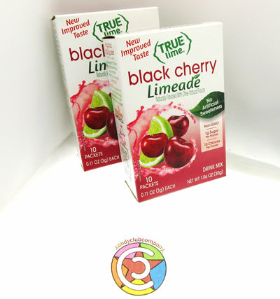 True Lime ~ 10 pk ~ Black Cherry ~  Real Flavor From Real Fruit ~ Lot of 2