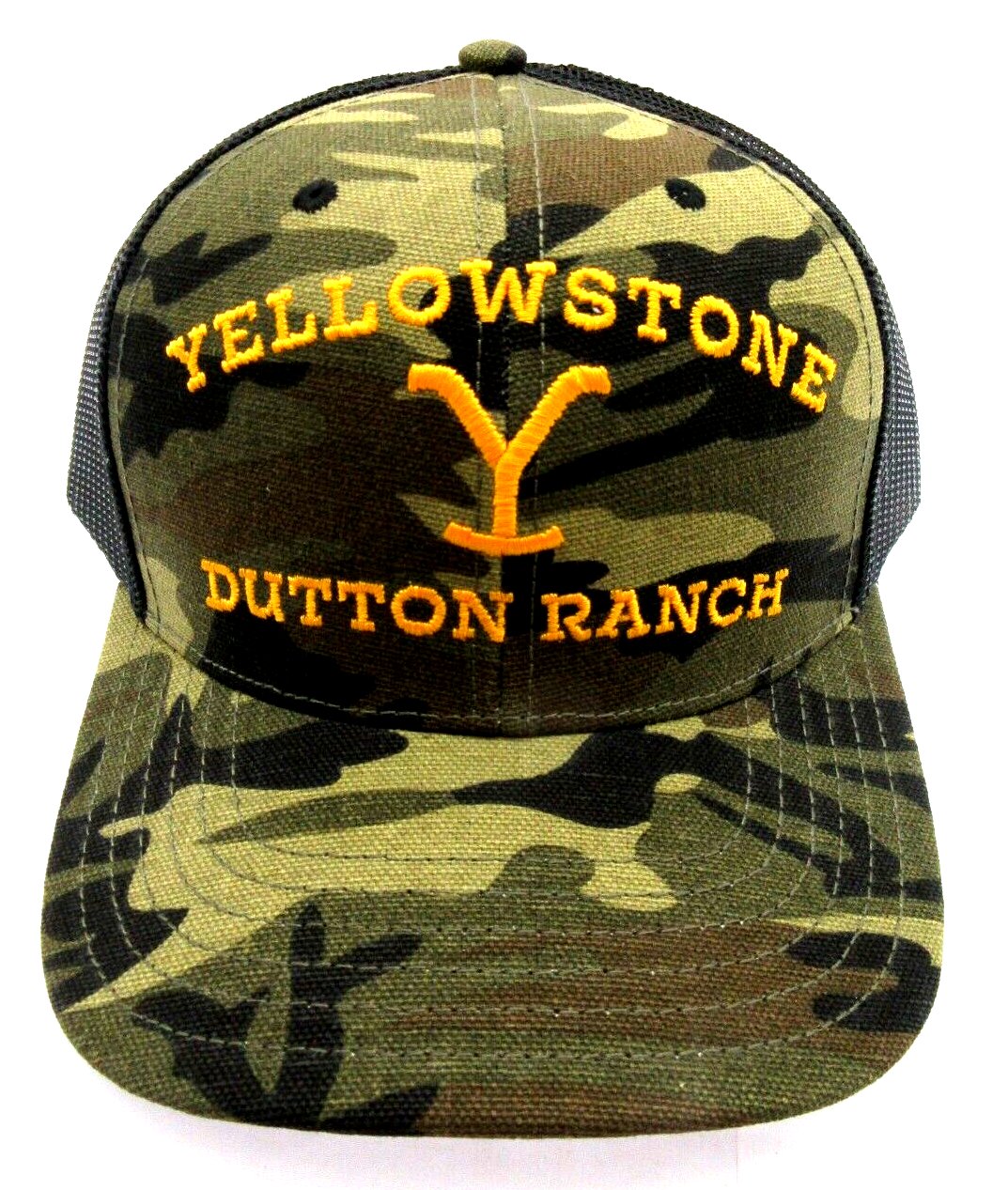 Yellowstone Dutton Ranch Cap Headwear Vented Hat ~ Camouflage Head ~ One Size