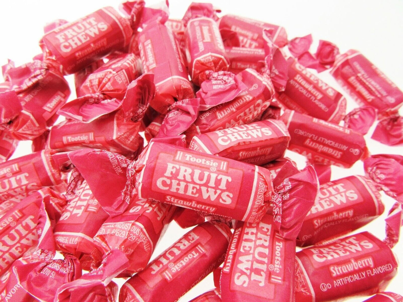 Tootsie Roll Strawberry 8oz Fruit Chews Half Pound Candy ~ NEW FLAVOR