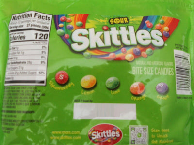 Sour Skittles®  Chewy Candy American Candies 13.7oz Resealable Bag