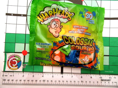 Warheads Colossal Sour Jrs 3.5oz Bag Lot of 2 candy