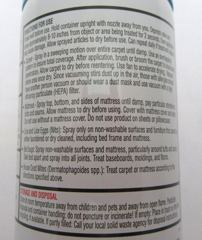 RID Super MAX ~ Kills Super Lice & Eggs, Bedbugs & Dust Mites ~ 5oz Can