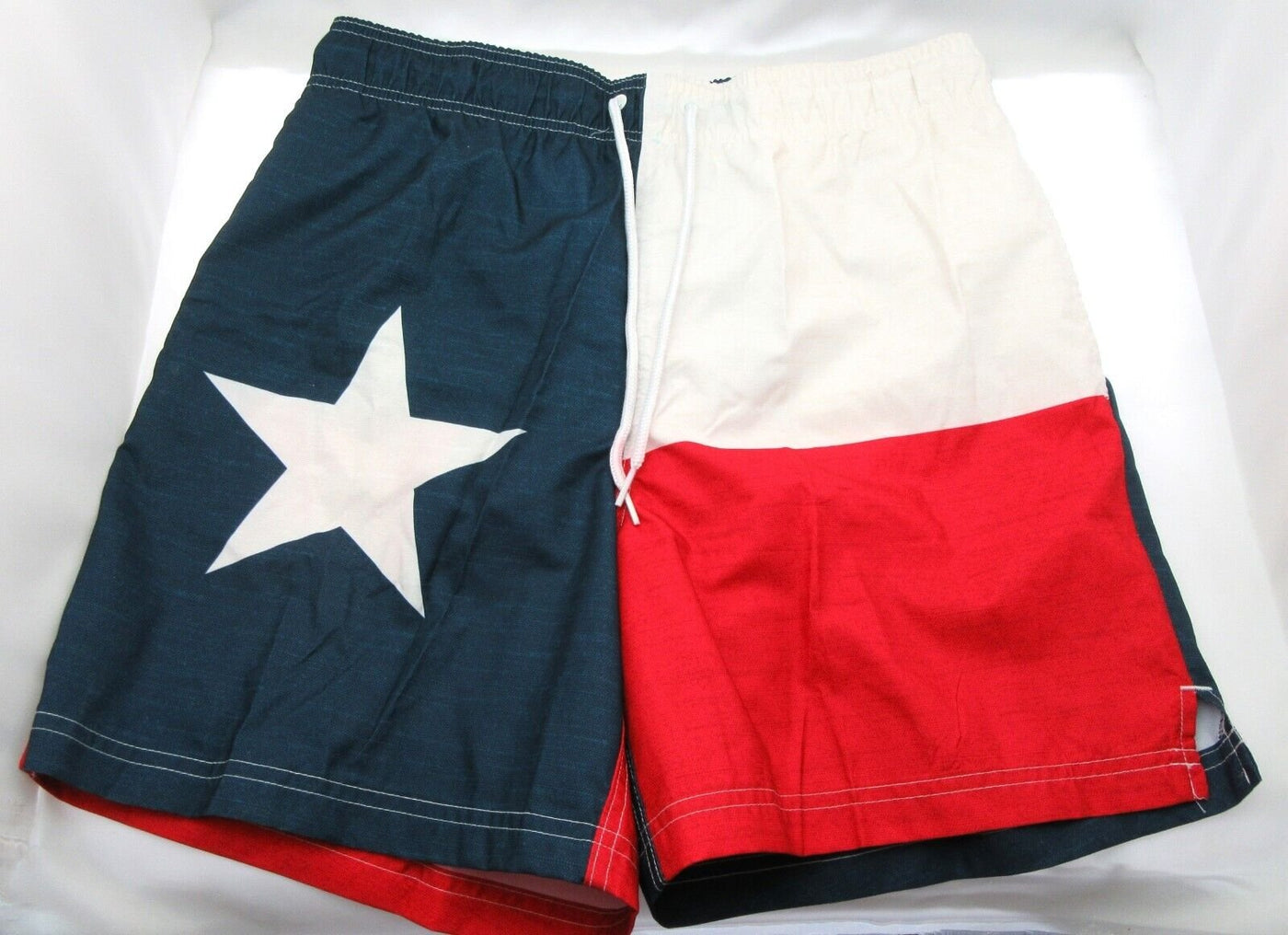 Texas State Flag Swim Trunks 32-34 ~ Medium ~ Patriotic Shorts Lone Star