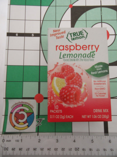 True Lemon ~ 10 pk ~ Raspberry ~ Rasberry Real Flavor From Real Fruit ~ Lot of 2