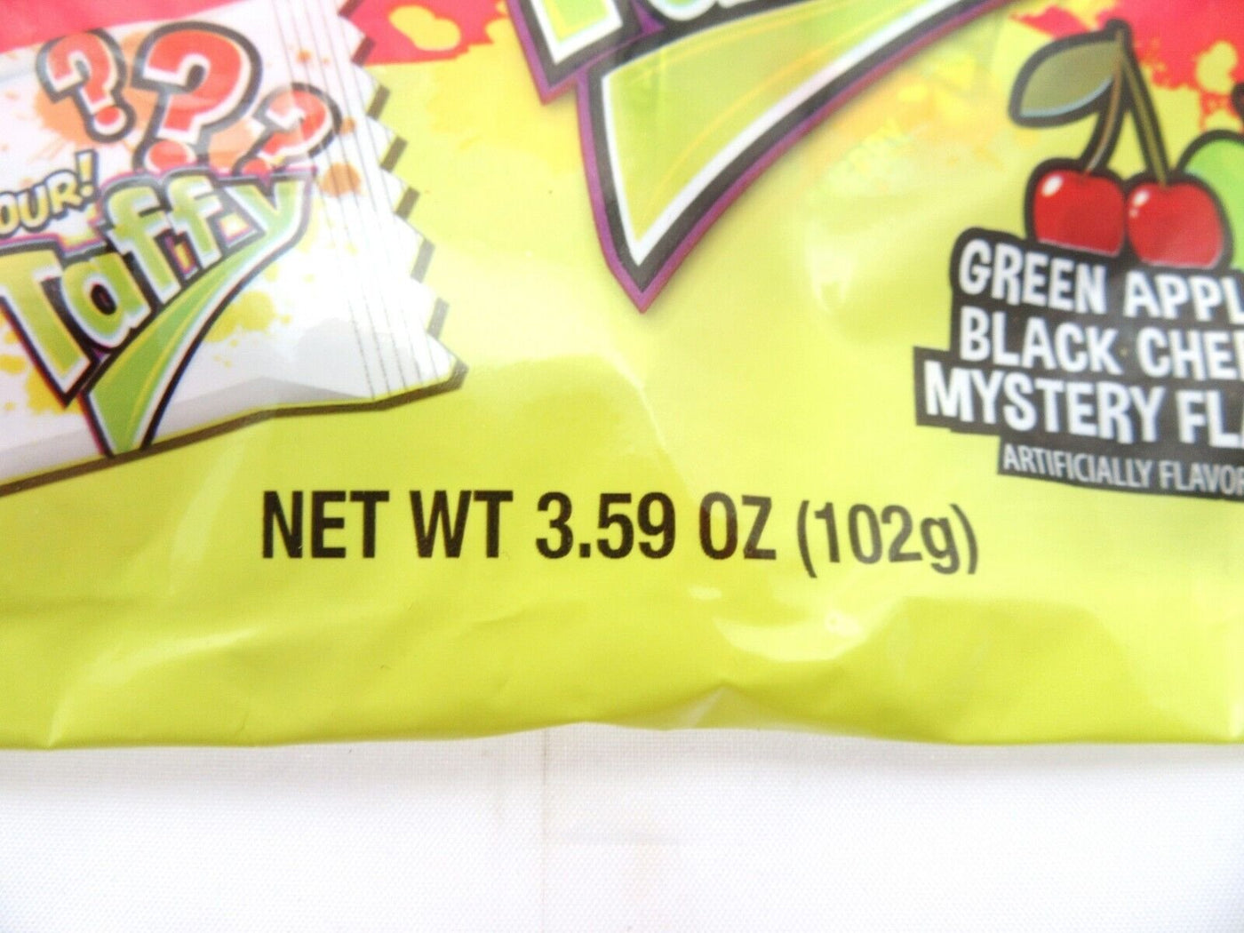 NEW! Warheads ~ Sour Taffy  ~ With Mystery Flavor ~ 3.59oz Bag ~ Lot of 2