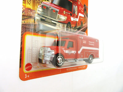 International Terrastar ~ Ambulance ~ Red ~ 1:64 Scale ~ Matchbox