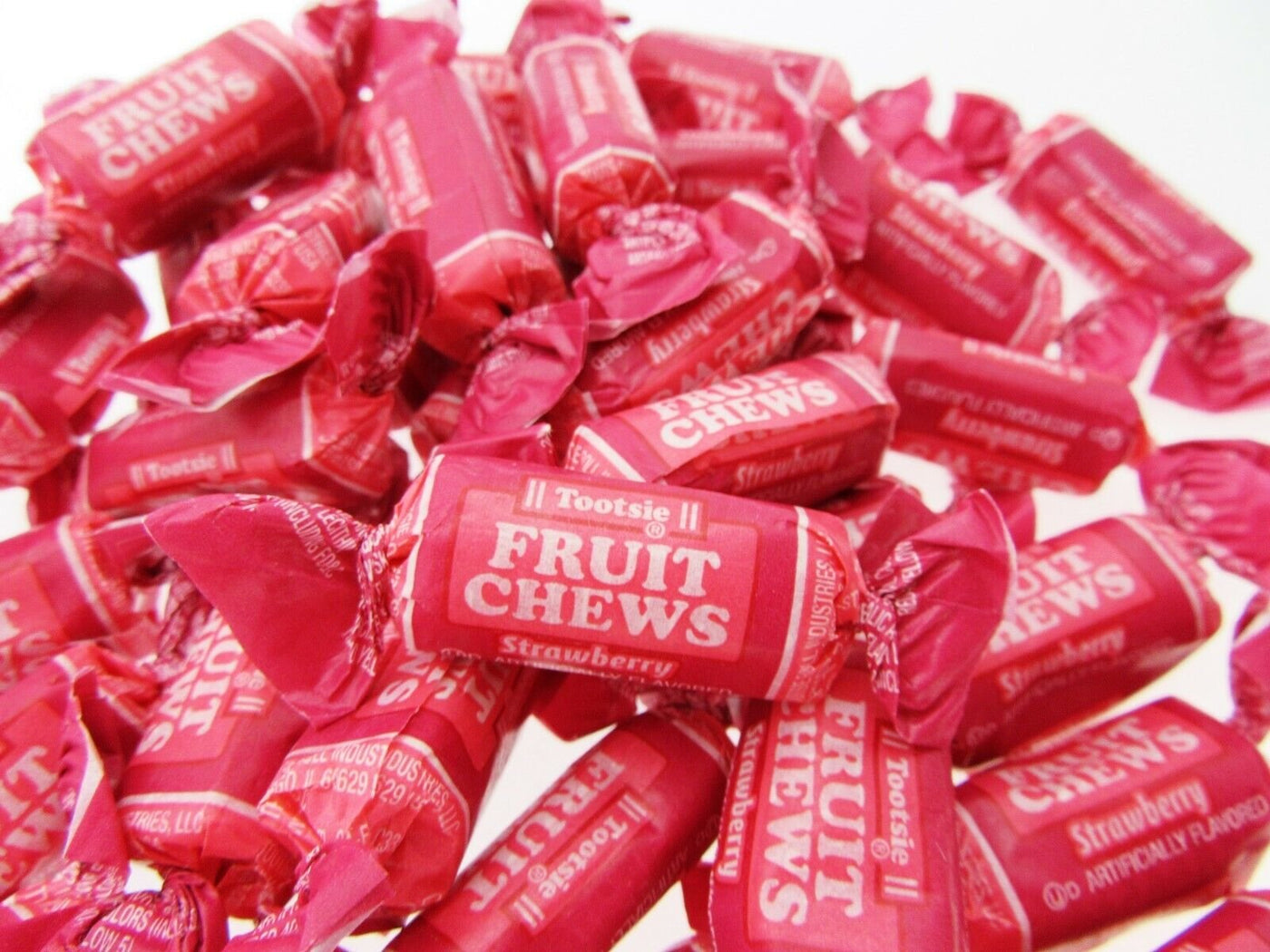 Tootsie Roll Strawberry 8oz Fruit Chews Half Pound Candy ~ NEW FLAVOR