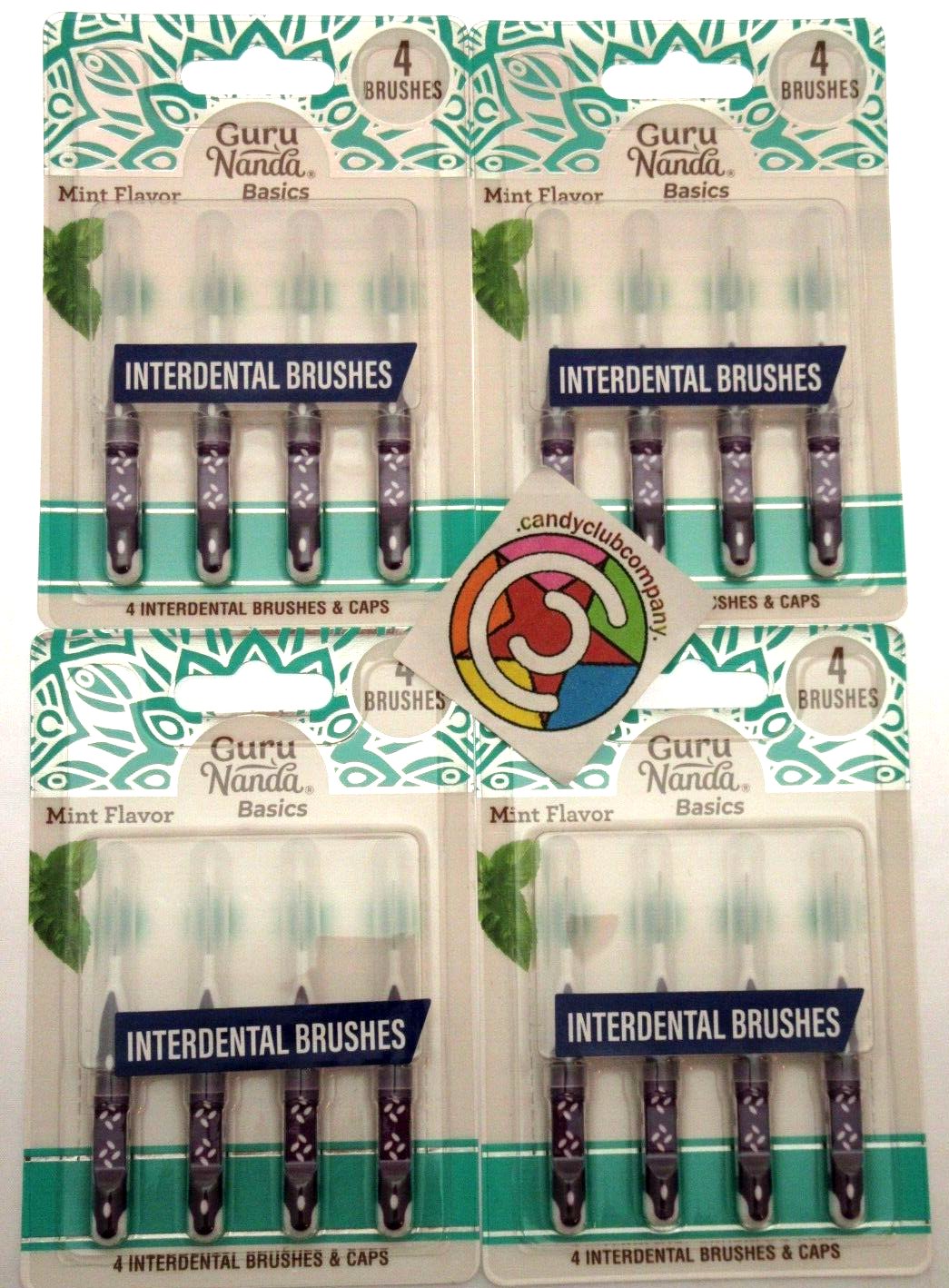 Interdental Brushes & Caps Bendable Dental Teeth Braces Comfort Grip 4 packs