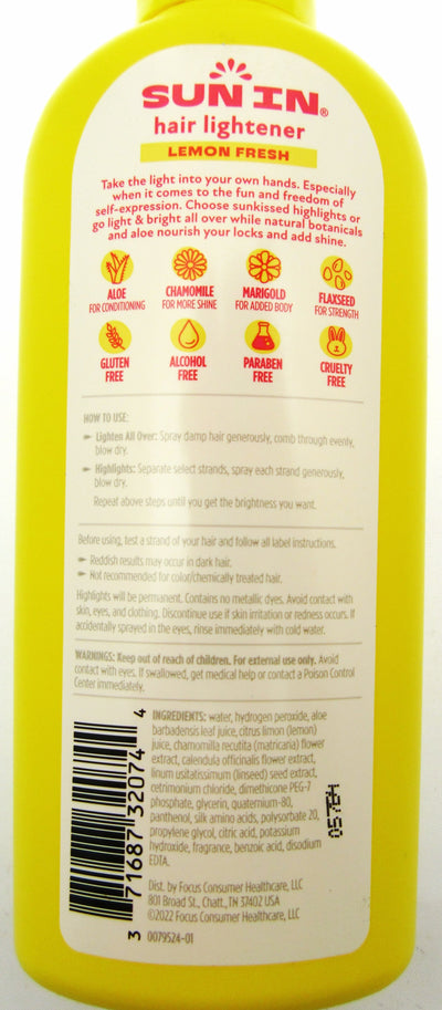 Sun In Hair Lightener ~ Lemon Fresh ~ Bring Out Your Natural Highlights ~ 4.7oz