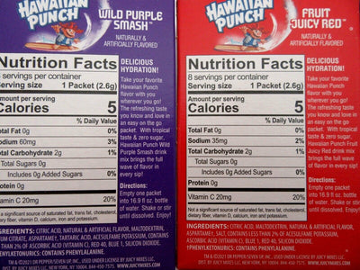 Hawaiian Punch 4 Box Variety ~ Sugar Free ~ Drink Mix ~ Lot of 4