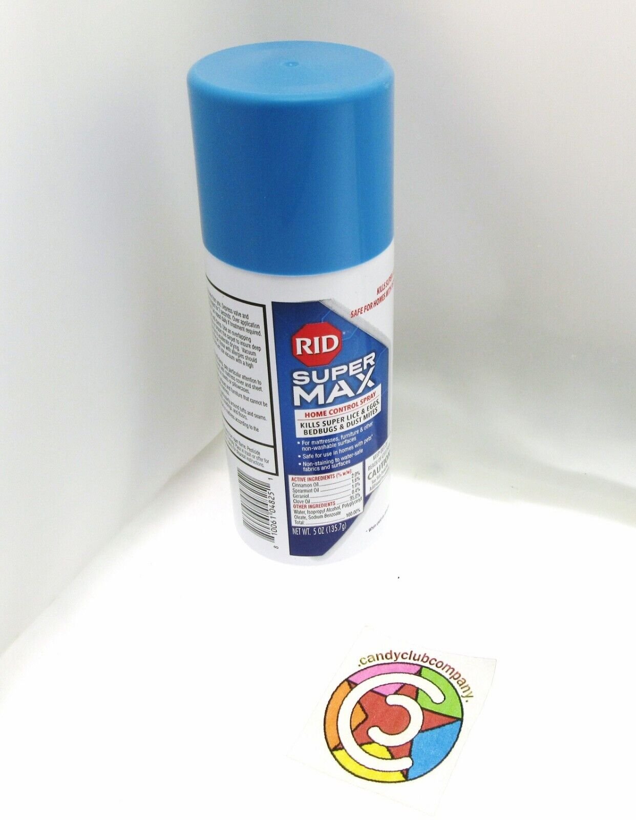 RID Super MAX ~ Kills Super Lice & Eggs, Bedbugs & Dust Mites ~ 5oz Can