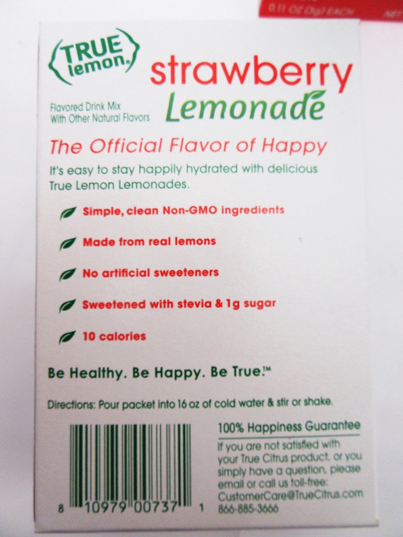 True Lemon ~ Strawberry Lemonade ~ Real Flavor From Real Fruit ~ Lot of 2